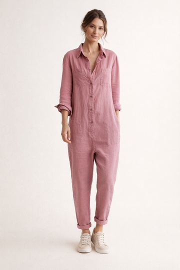 Women's Linen Jumpsuit Relaxed Fit