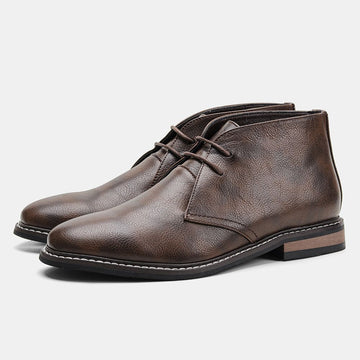 Men’s Classic Lace-Up Ankle Boots – Formal Desert Style
