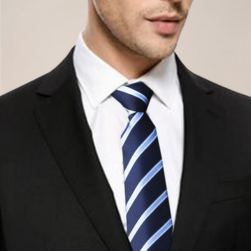 Men’s Pre-Tied Elastic Necktie – Slim Formal Tie for Business & Weddings