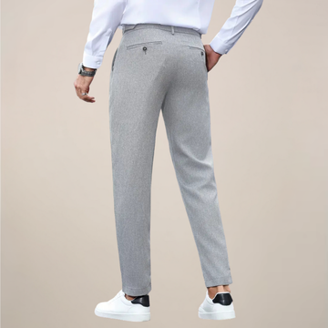 Men’s Slim Fit Pleated Trousers – Tailored Dress Pants for Business & Formal Wear