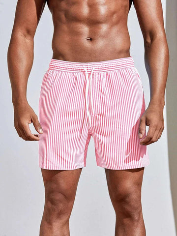 Men's Striped Swim Shorts