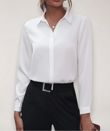 Women’s Tailored Blouse – Elegant Button-Up Shirt for Work and Daywear